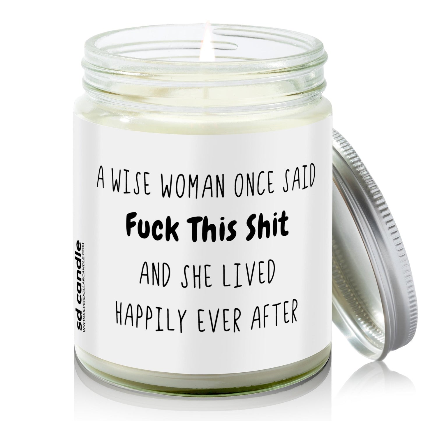 Wise Woman Candle | Sarcastic Scents Candle | Choose Any Scent - Silver Dollar Candle Co all natural soy candle