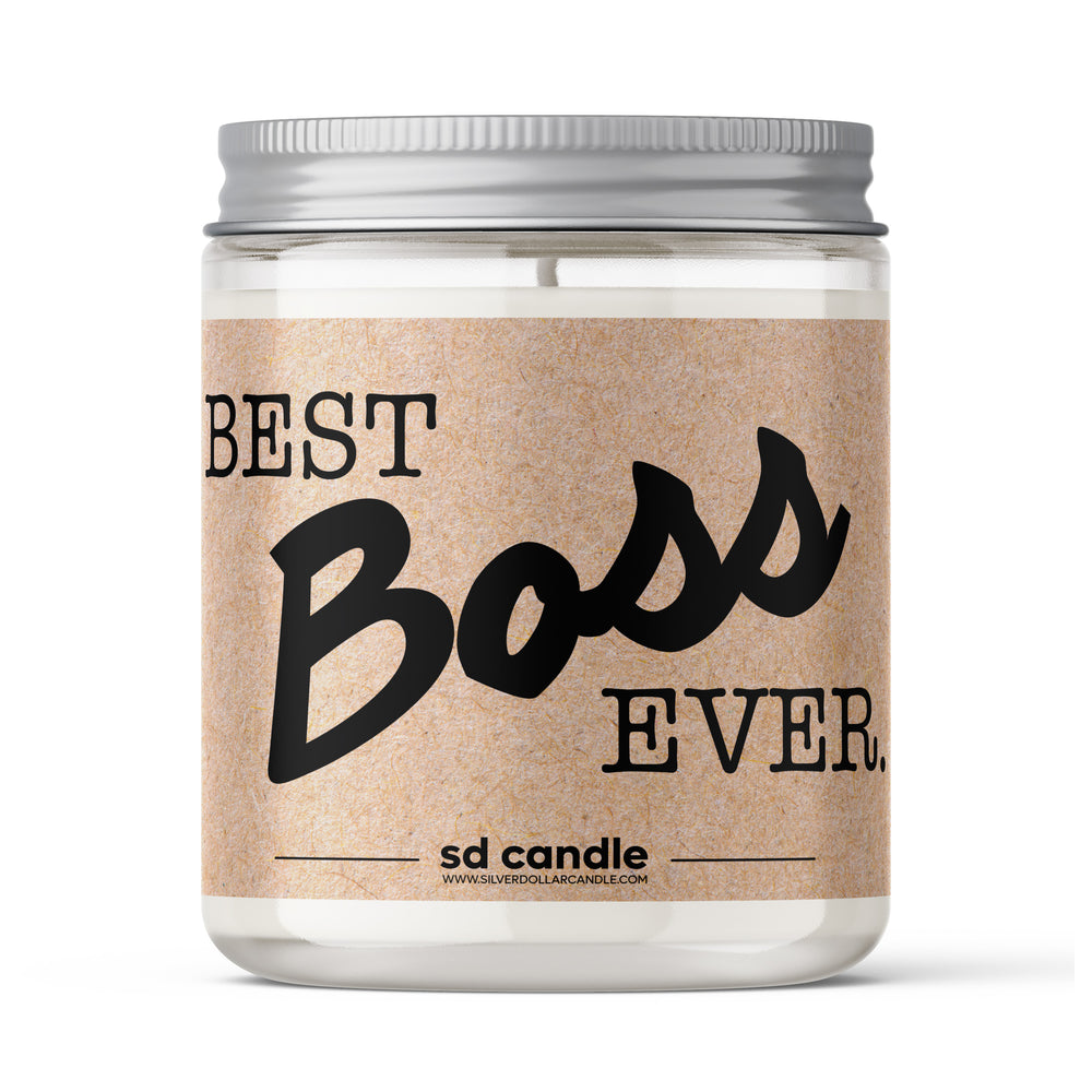 'Best Boss Ever' Scented Candle - 9/16oz 100% All-Natural Handmade Soy Wax Candle