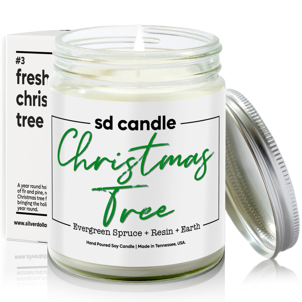 
                  
                    #03 | Christmas Tree Scented Candle - 9/16oz 100% All - Natural Handmade Soy Wax Candle - Silver Dollar Candle Co all natural soy candle
                  
                