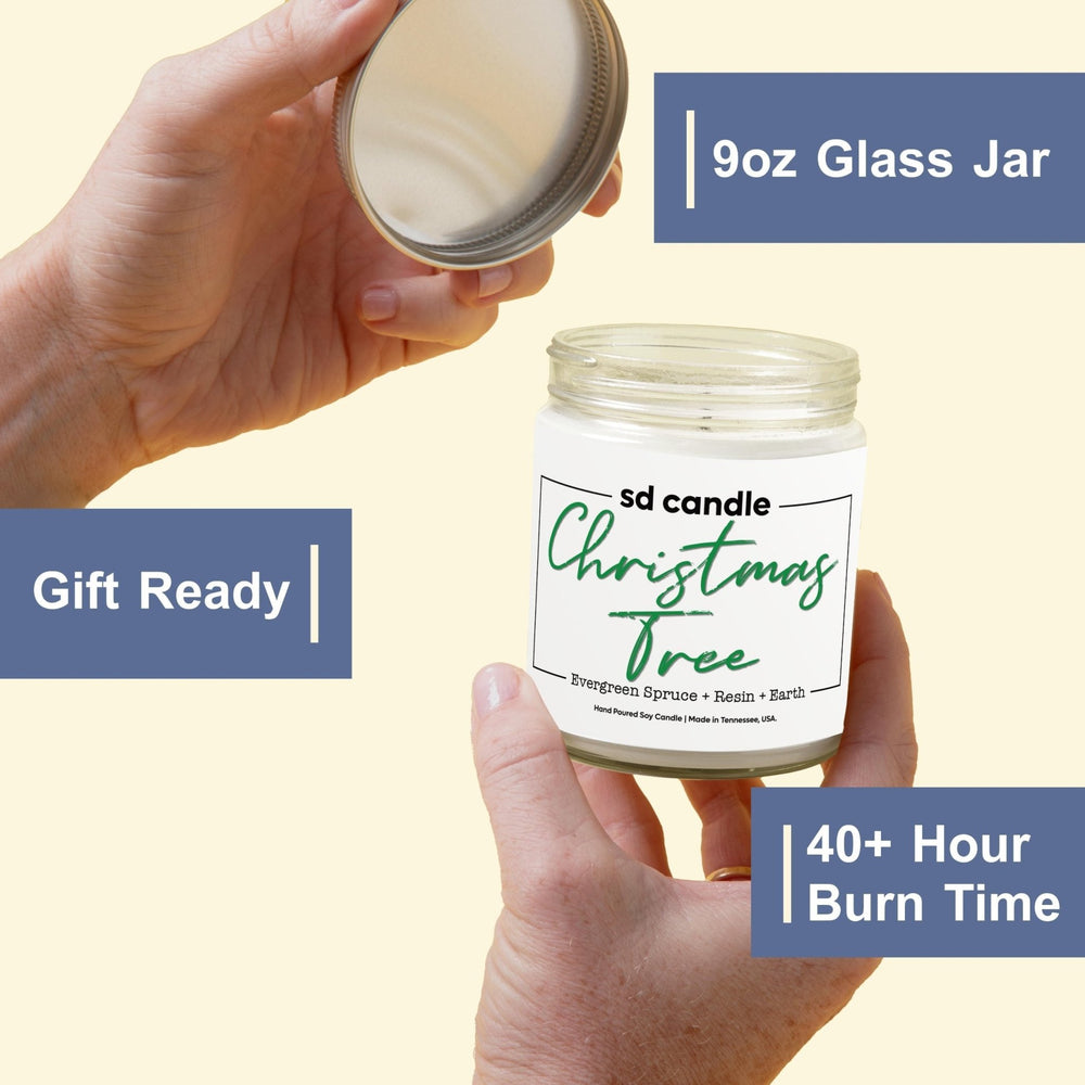 
                  
                    #03 | Christmas Tree Scented Candle - 9/16oz 100% All - Natural Handmade Soy Wax Candle - Silver Dollar Candle Co all natural soy candle
                  
                