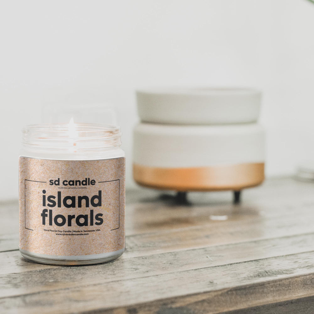 #58 | Island Florals Scented Candle - 9/16oz 100% All-Natural Handmade Soy Wax Candle