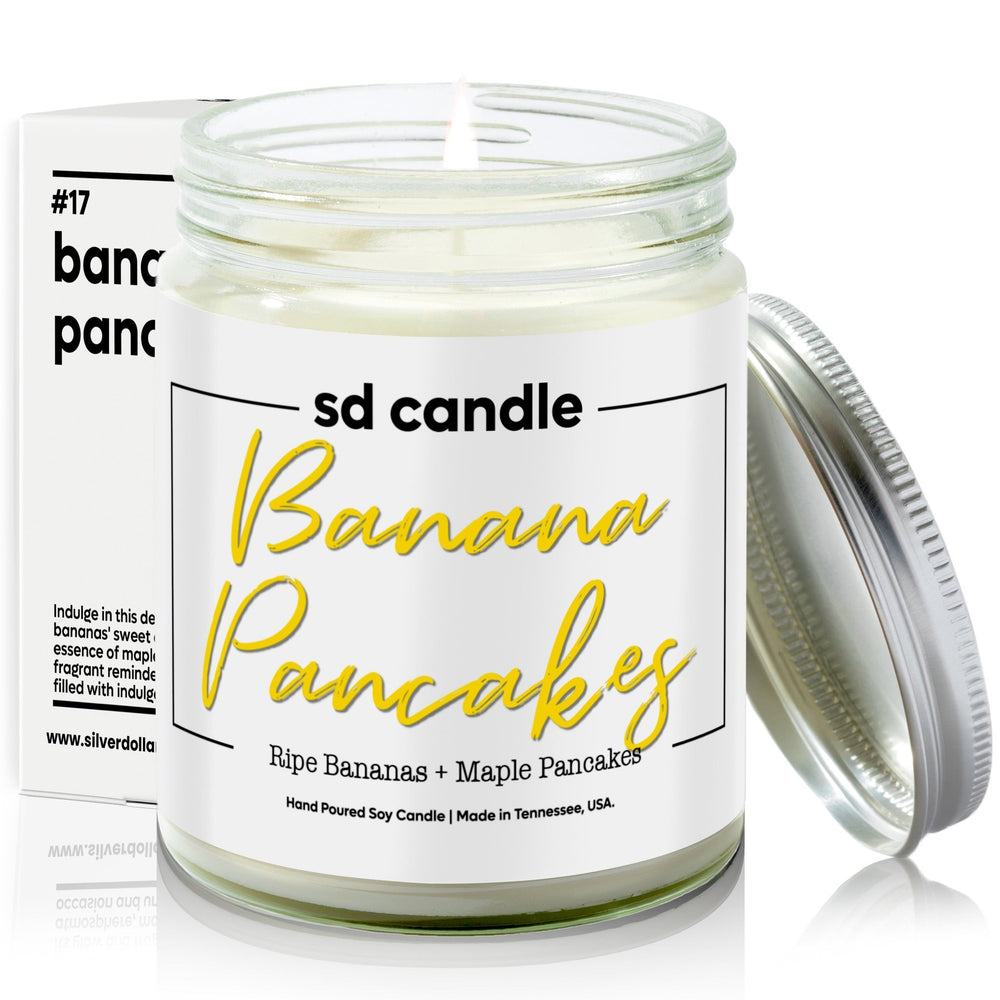 
                  
                    #17 | Banana Pancakes Scented Candle - 9/16oz 100% All - Natural Handmade Soy Wax Candle - Silver Dollar Candle Co all natural soy candle
                  
                