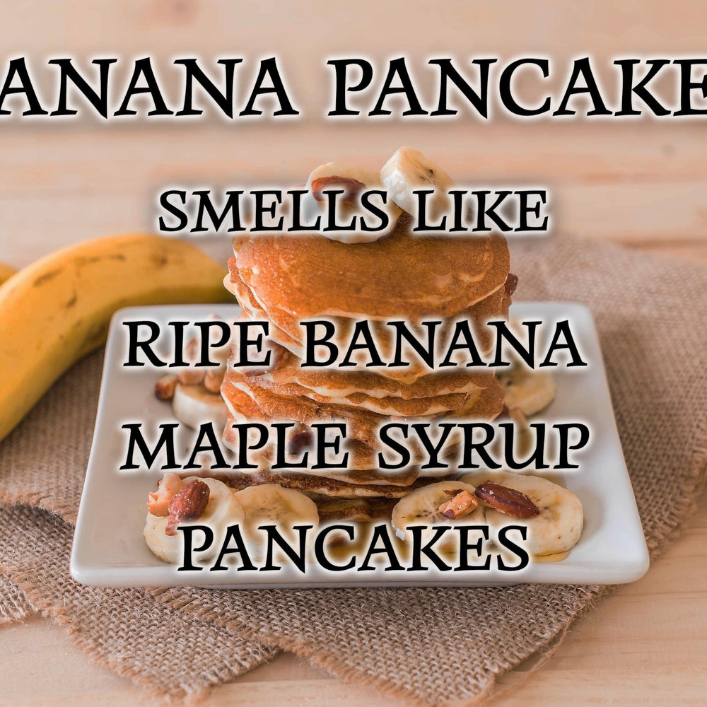 #17 | Banana Pancakes Scented Candle - 9/16oz 100% All - Natural Handmade Soy Wax Candle - Silver Dollar Candle Co all natural soy candle