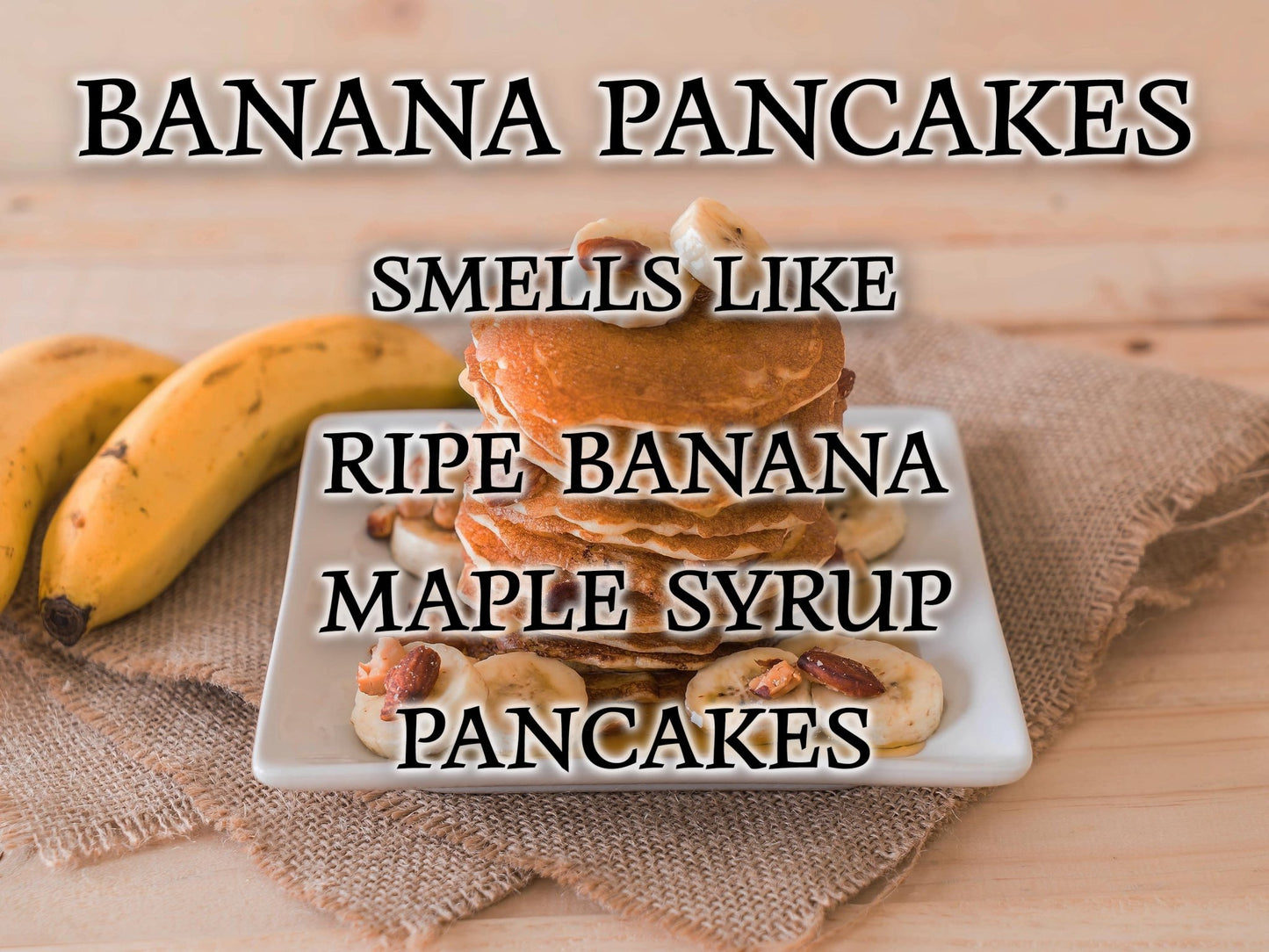 #17 | Banana Pancakes Scented Candle - 9/16oz 100% All - Natural Handmade Soy Wax Candle - Silver Dollar Candle Co all natural soy candle