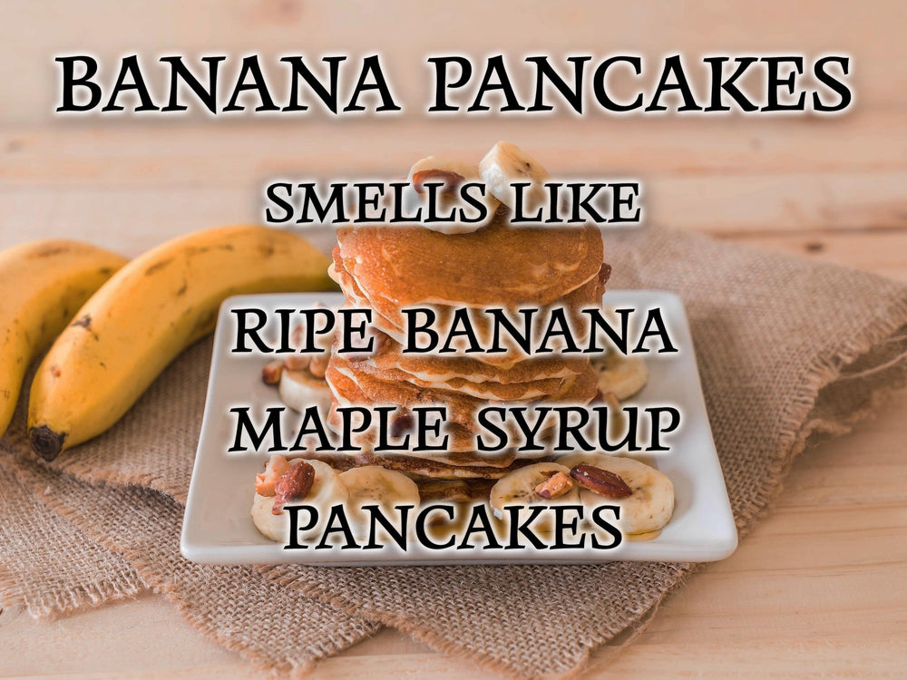 #17 | Banana Pancakes Scented Candle - 9/16oz 100% All - Natural Handmade Soy Wax Candle - Silver Dollar Candle Co all natural soy candle