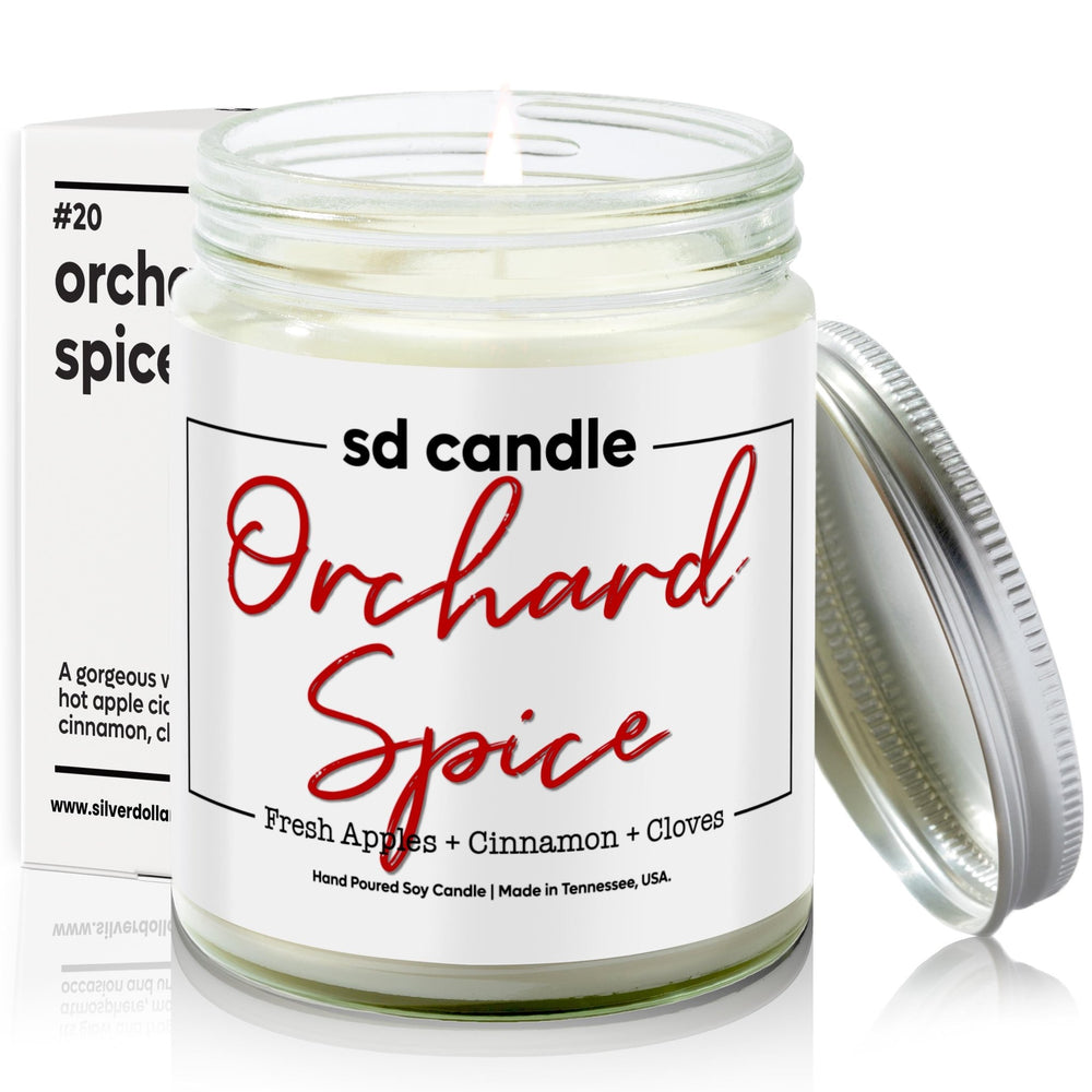 
                  
                    #20 | Orchard Spice Scented Candle - 9/16oz 100% All - Natural Handmade Soy Wax Candle - Silver Dollar Candle Co all natural soy candle
                  
                