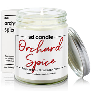 #20 | Orchard Spice Scented Candle - 9/16oz 100% All - Natural Handmade Soy Wax Candle - Silver Dollar Candle Co all natural soy candle