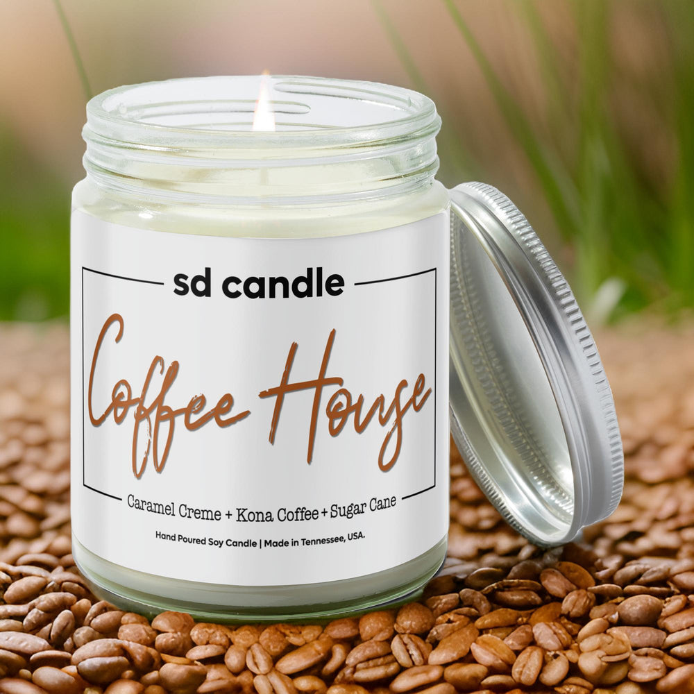 
                  
                    #23 | Coffee House Scented Candle - 9/16oz 100% All - Natural Handmade Soy Wax Candle - Silver Dollar Candle Co all natural soy candle
                  
                