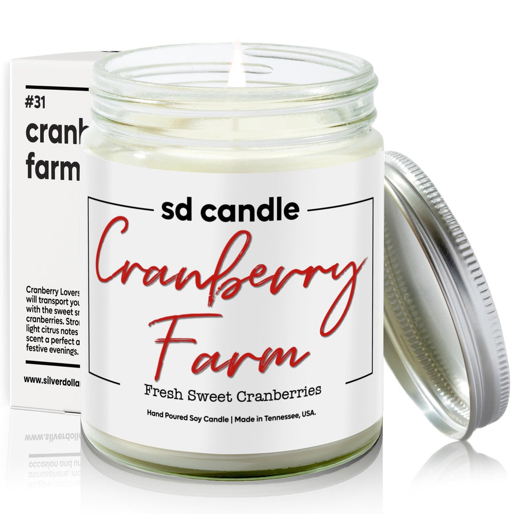 
                  
                    #31 | Cranberry Farm Scented Candle - 9/16oz 100% All - Natural Handmade Soy Wax Candle - Silver Dollar Candle Co all natural soy candle
                  
                