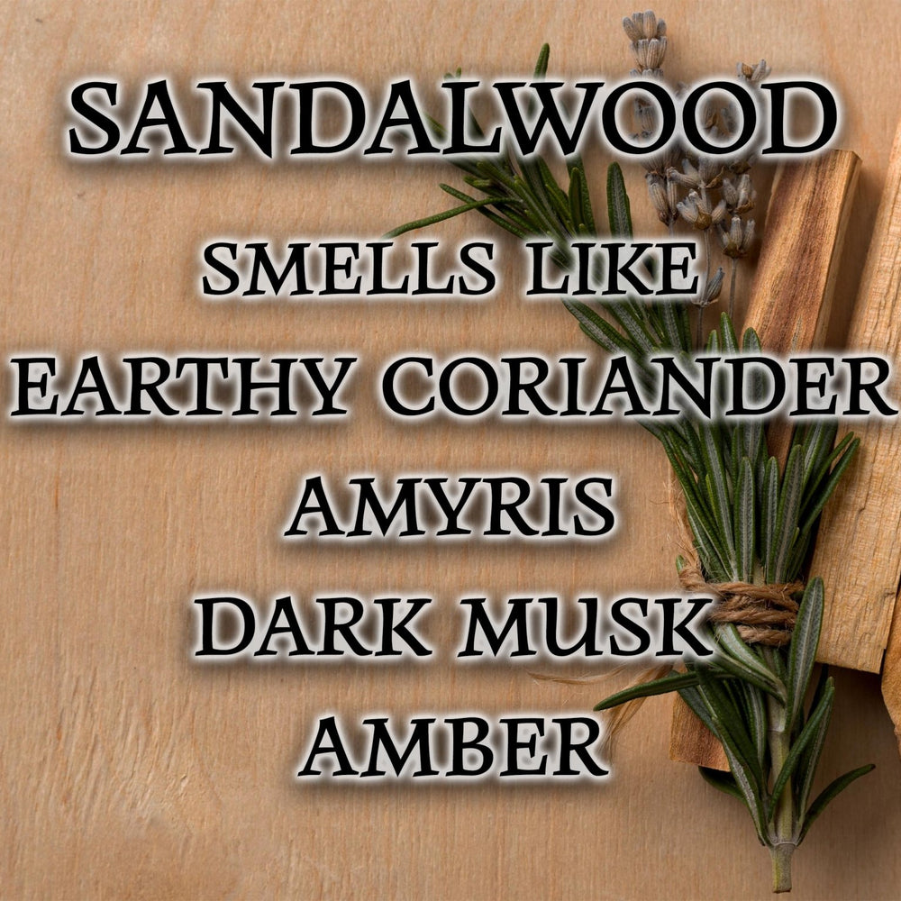 #32 | Sandalwood Scented Candle - 9/16oz 100% All - Natural Handmade Soy Wax Candle - Silver Dollar Candle Co all natural soy candle