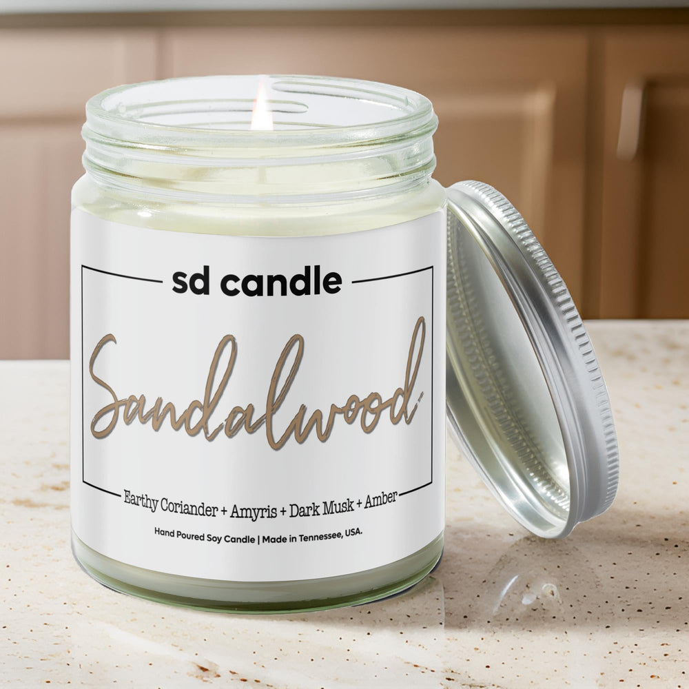 
                  
                    #32 | Sandalwood Scented Candle - 9/16oz 100% All - Natural Handmade Soy Wax Candle - Silver Dollar Candle Co all natural soy candle
                  
                