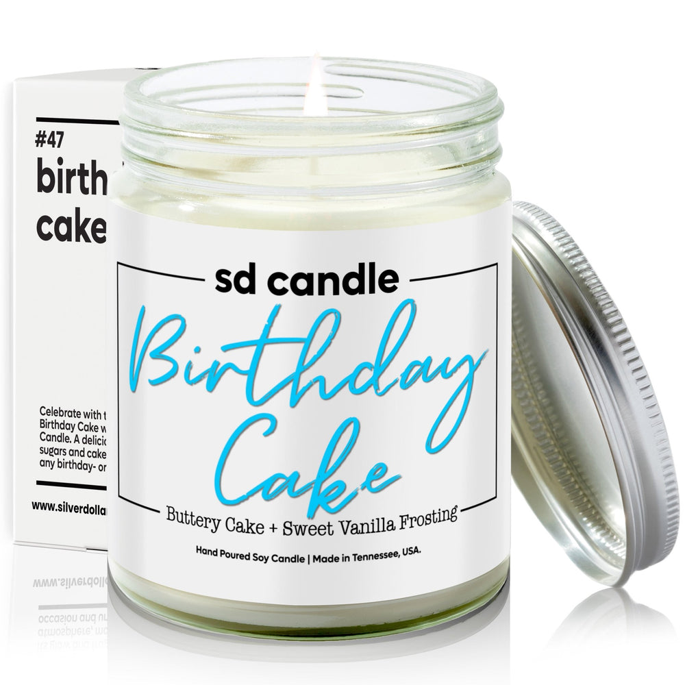 
                  
                    #47 | Birthday Cake Scented Candle - 9/16oz 100% All - Natural Handmade Soy Wax Candle - Silver Dollar Candle Co all natural soy candle
                  
                