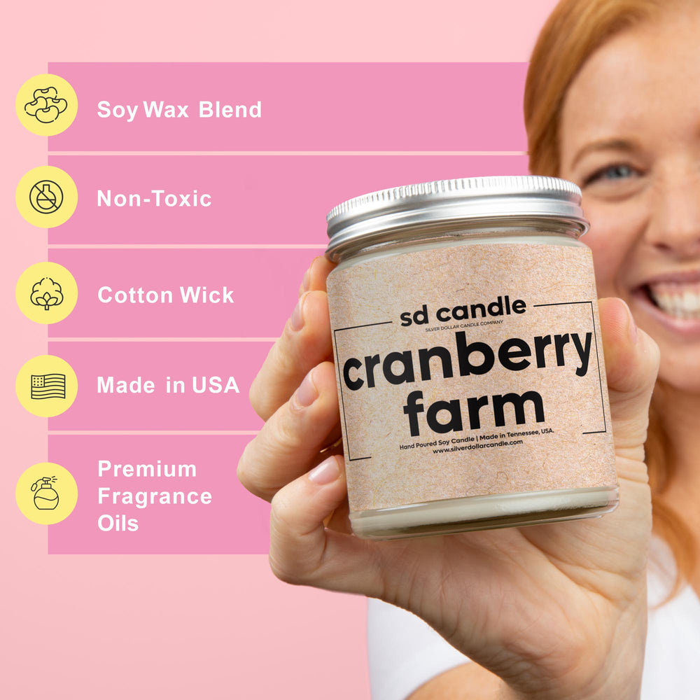 #31 | Cranberry Farm Scented Candle - 9/16oz 100% All-Natural Handmade Soy Wax Candle