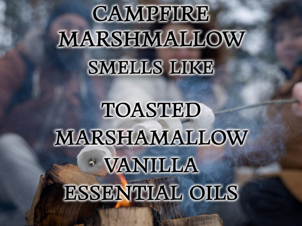 #52 | Campfire Marshmallow Scented Candle - 9/16oz 100% All - Natural Handmade Soy Wax Candle - Silver Dollar Candle Co all natural soy candle