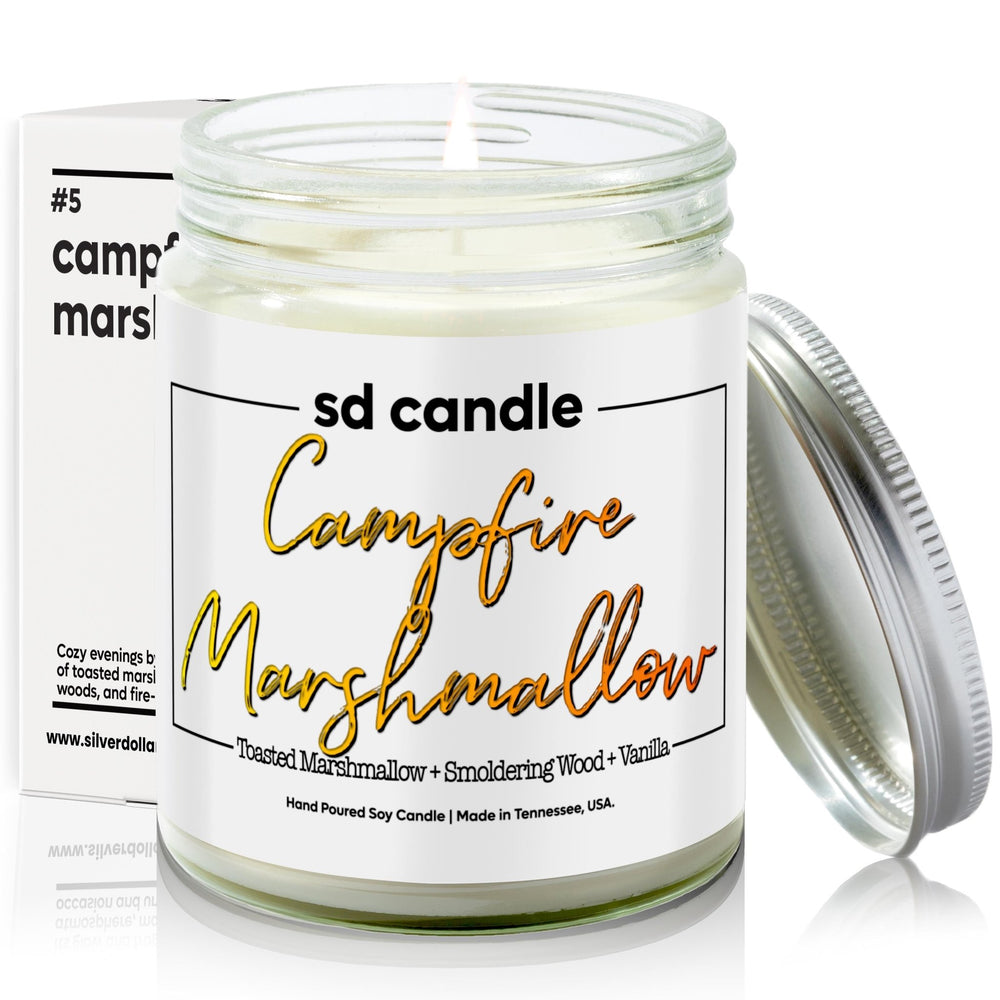 
                  
                    #52 | Campfire Marshmallow Scented Candle - 9/16oz 100% All - Natural Handmade Soy Wax Candle - Silver Dollar Candle Co all natural soy candle
                  
                