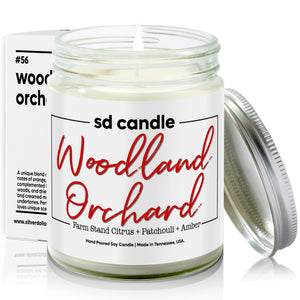 #56 | Woodland Orchard Scented Candle - 9/16oz 100% All - Natural Handmade Soy Wax Candle - Silver Dollar Candle Co all natural soy candle