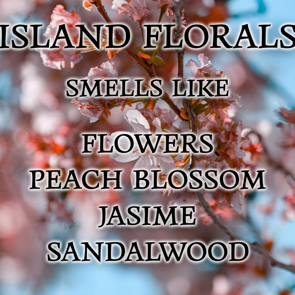 #58 | Island Florals Scented Candle - 9/16oz 100% All - Natural Handmade Soy Wax Candle - Silver Dollar Candle Co all natural soy candle