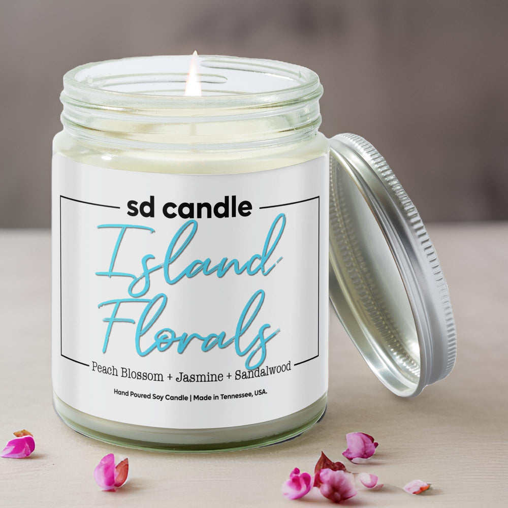 
                  
                    #58 | Island Florals Scented Candle - 9/16oz 100% All - Natural Handmade Soy Wax Candle - Silver Dollar Candle Co all natural soy candle
                  
                