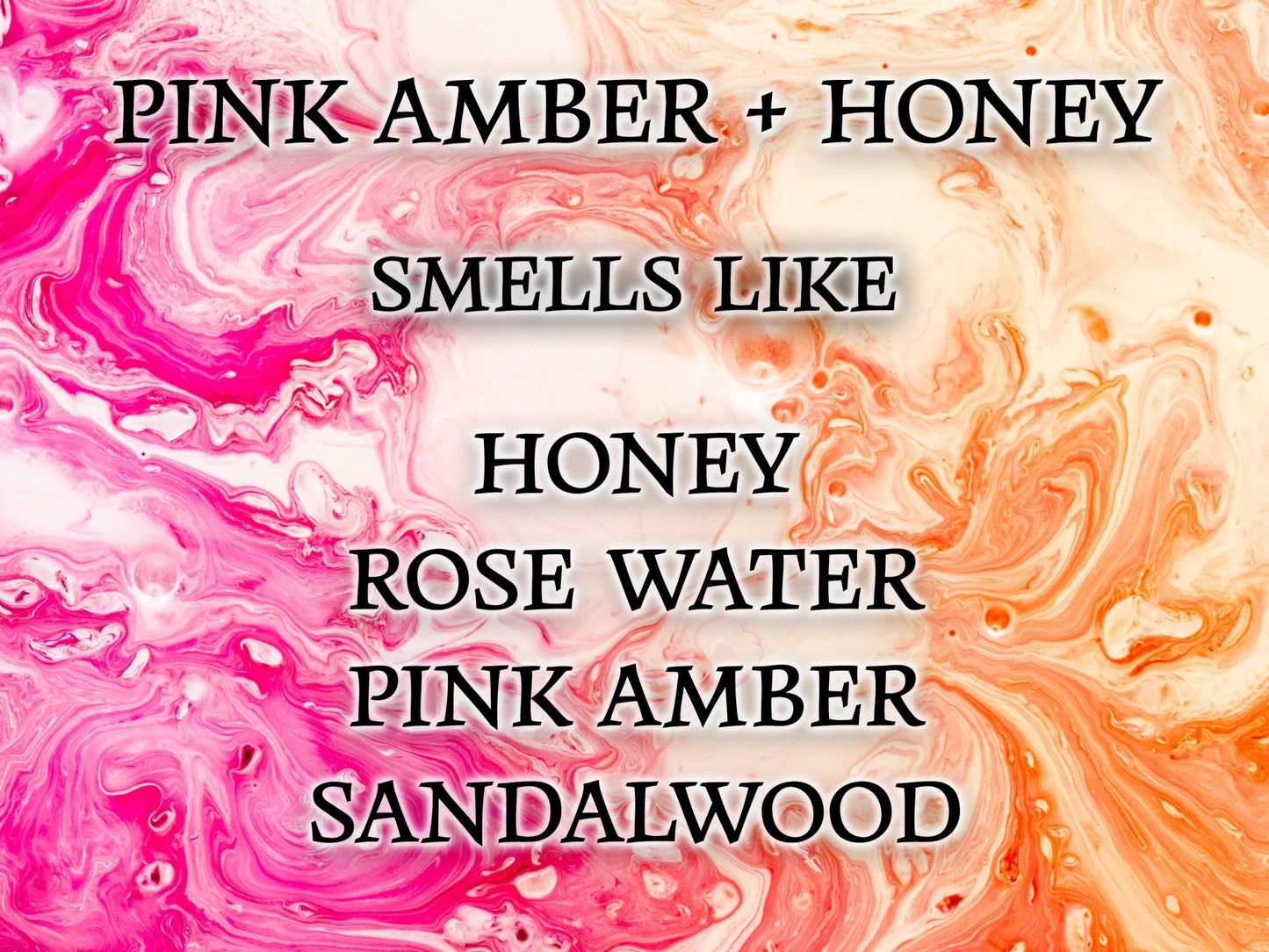 #60 | Pink Amber + Honey Scented Candle - 9/16oz 100% All - Natural Handmade Soy Wax Candle - Silver Dollar Candle Co all natural soy candle