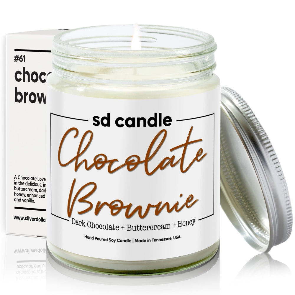 
                  
                    #61 | Chocolate Brownie Scented Candle - 9/16oz 100% All - Natural Handmade Soy Wax Candle - Silver Dollar Candle Co all natural soy candle
                  
                