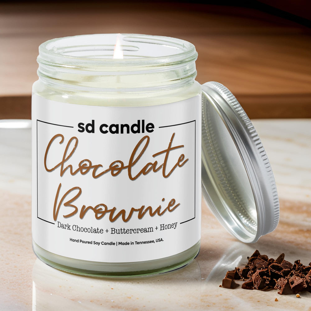 
                  
                    #61 | Chocolate Brownie Scented Candle - 9/16oz 100% All - Natural Handmade Soy Wax Candle - Silver Dollar Candle Co all natural soy candle
                  
                