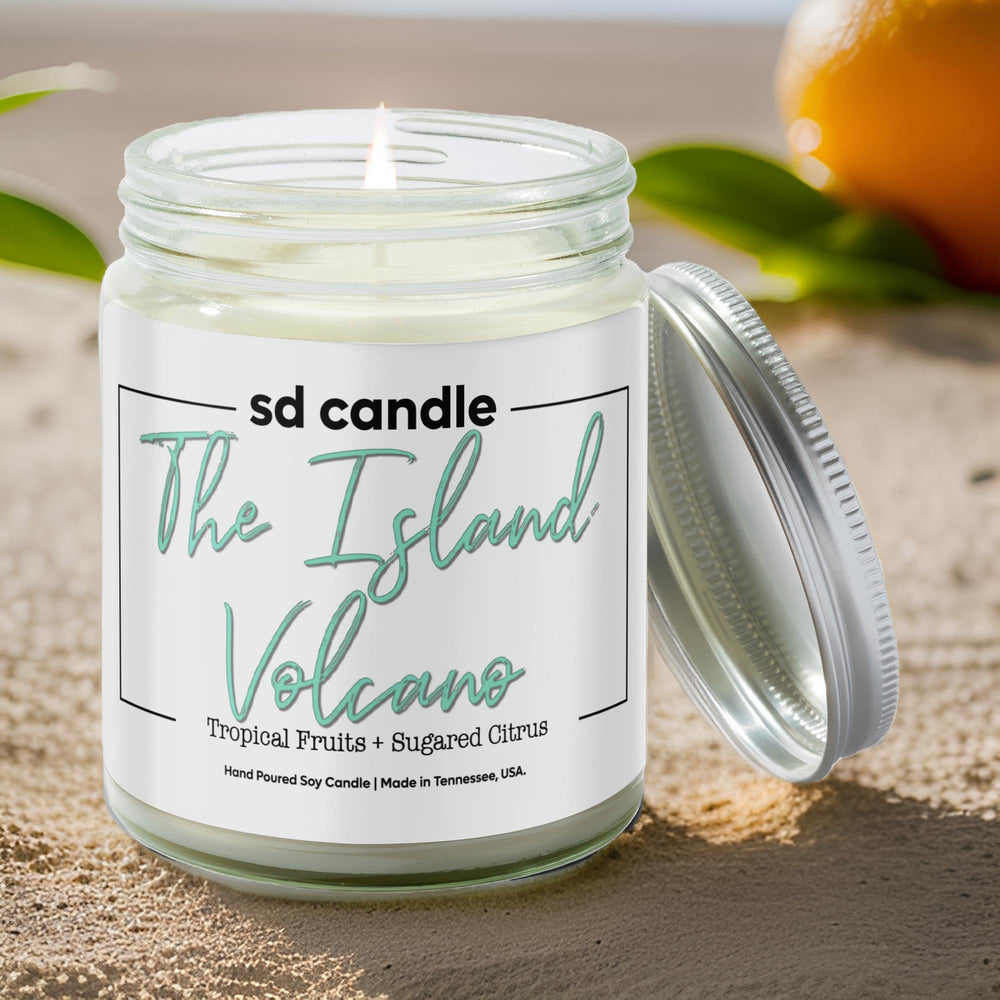 
                  
                    #63 | The Island Volcano Scented Candle - 9oz 100% All - Natural Handmade Soy Wax Candle - Silver Dollar Candle Co all natural soy candle
                  
                