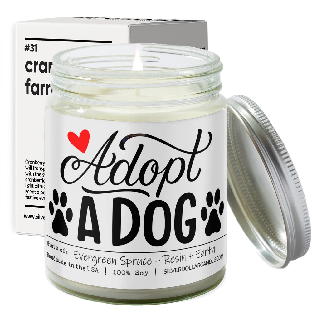 Adopt A Dog Candle | 9/16oz Christmas Tree Scented Candle