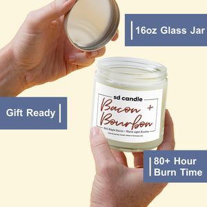 Bacon Bourbon Candle All Natural Soy