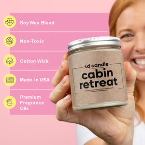 #55 | Cabin Retreat Scented Candle - 9/16oz 100% All-Natural Handmade Soy Wax Candle