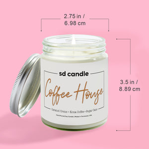 #23 | Coffee House Scented Candle - 9/16oz 100% All-Natural Handmade Soy Wax Candle
