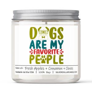 Dogs Are My Favorite People Candle