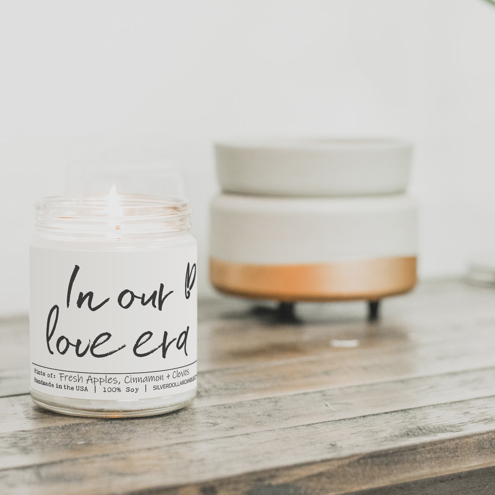 In Our Love Era Candle - Love Candle Collection - Orchard Spice Scented Candle| Apple, Cloves, & Cinnamon - Love/Anniversary/Valentine's Day Candle - 9/16oz 100% All-Natural Handmade Soy Wax Candle