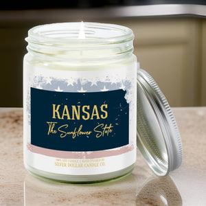 Kansas State Candle - Missing Home and Nostalgia Candle - 9/16oz 100% All-Natural Handmade Soy Wax Candle