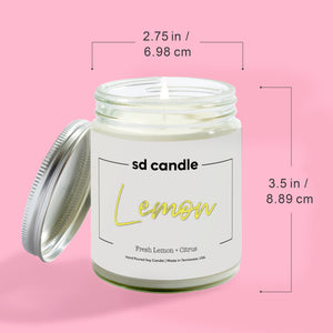 #49 | Lemon Scented Candle - 9/16oz 100% All-Natural Handmade Soy Wax Candle