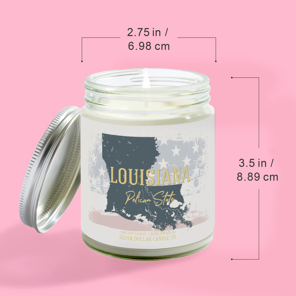 Louisiana State Candle - Missing Home and Nostalgia Candle - 9/16oz 100% All-Natural Handmade Soy Wax Candle