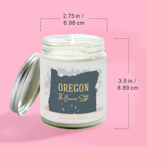 Oregon State Candle - Missing Home and Nostalgia Candle - 9/16oz 100% All-Natural Handmade Soy Wax Candle