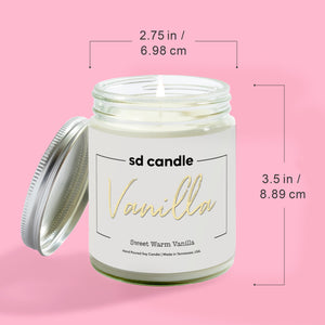 #09 | Vanilla Scented Candle - 9/16oz 100% All-Natural Handmade Soy Wax Candle
