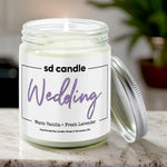 Wedding Candle - 9/16oz 100% All-Natural Handmade Soy Wax Wedding Candle