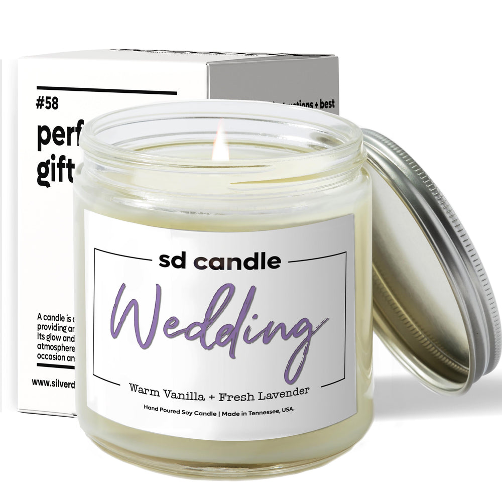 Wedding Candle - 9/16oz 100% All-Natural Handmade Soy Wax Wedding Candle