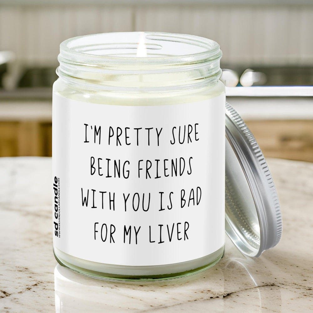 
                  
                    Bad for My Liver Candle | Sarcastic Scents Candle | Choose Any Scent - Silver Dollar Candle Co all natural soy candle
                  
                