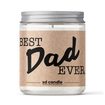 'Best Dad Ever' Scented Candle - 9/16oz 100% All - Natural Handmade Soy Wax Candle - Silver Dollar Candle Co all natural soy candle