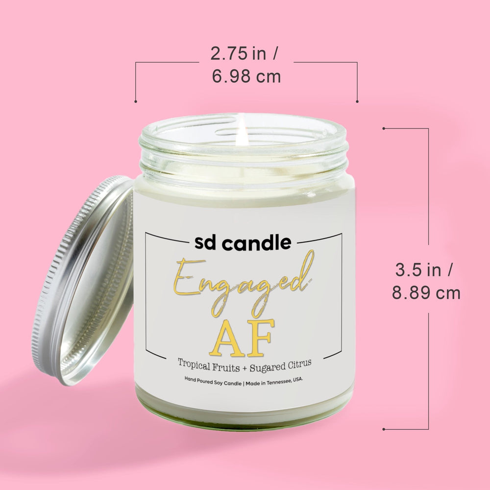 
                  
                    Engaged AF Candle - 9/16oz 100% All - Natural Handmade Soy Wax Candle - Silver Dollar Candle Co all natural soy candle
                  
                