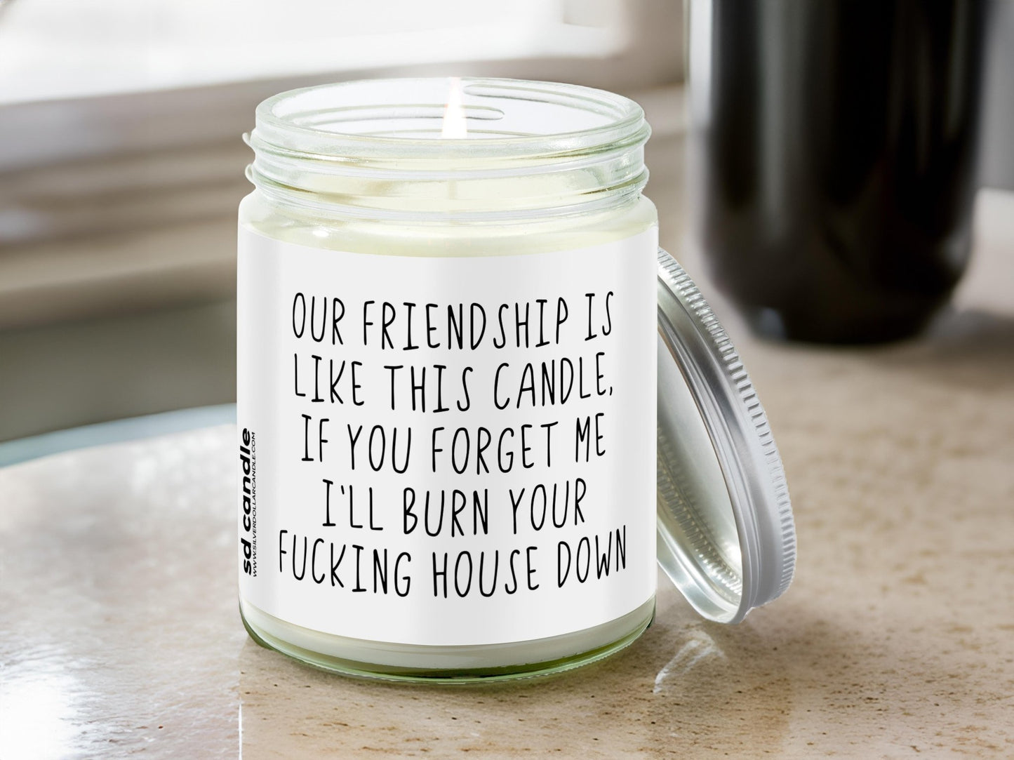 Forgotten Friendship Candle | Sarcastic Scents Candle | Choose Any Scent - Silver Dollar Candle Co all natural soy candle