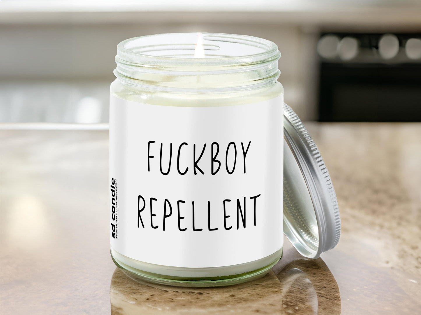 Fuckboy Repellent Candle | Sarcastic Scents Candle | Choose Any Scent - Silver Dollar Candle Co all natural soy candle