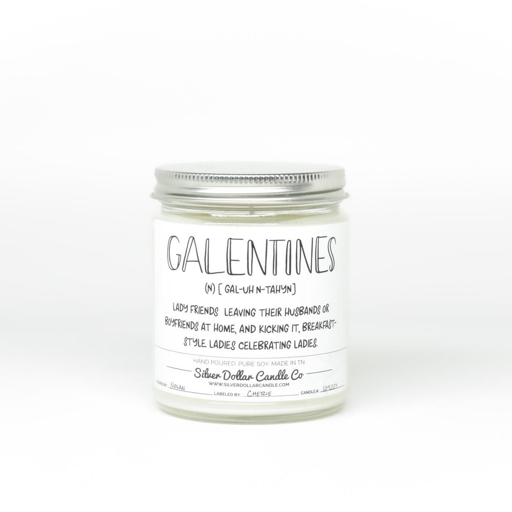 Galantines Day Definition Scented Candle - 9/16oz 100% All - Natural Handmade Soy Wax Candle - Silver Dollar Candle Co all natural soy candle