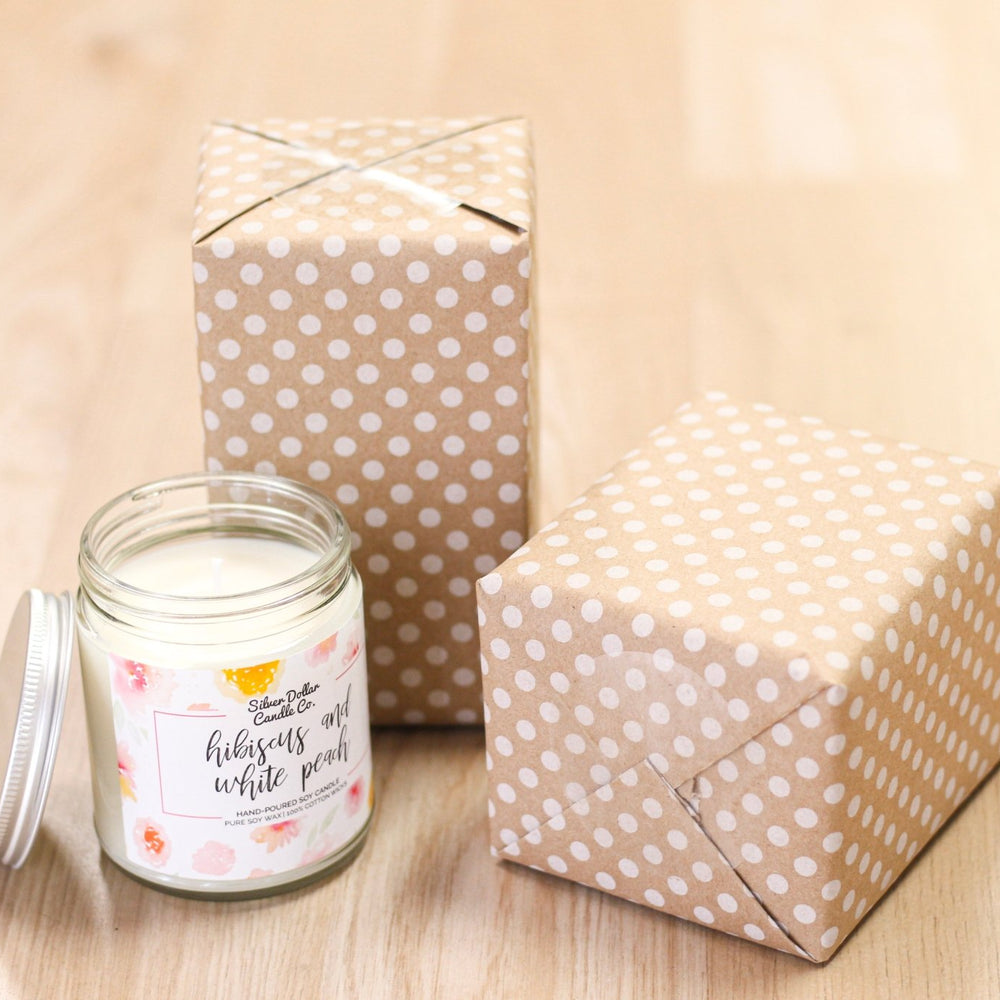 
                  
                    Gift Wrap - Silver Dollar Candle Co all natural soy candle
                  
                