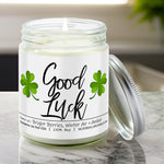 Good Luck Candle - 9oz Soy Wax Candle, Balsam & Berry with Citrus Crisp, Siberian Fir, Hand - Poured in USA, Eco - Friendly - Silver Dollar Candle Co all natural soy candle