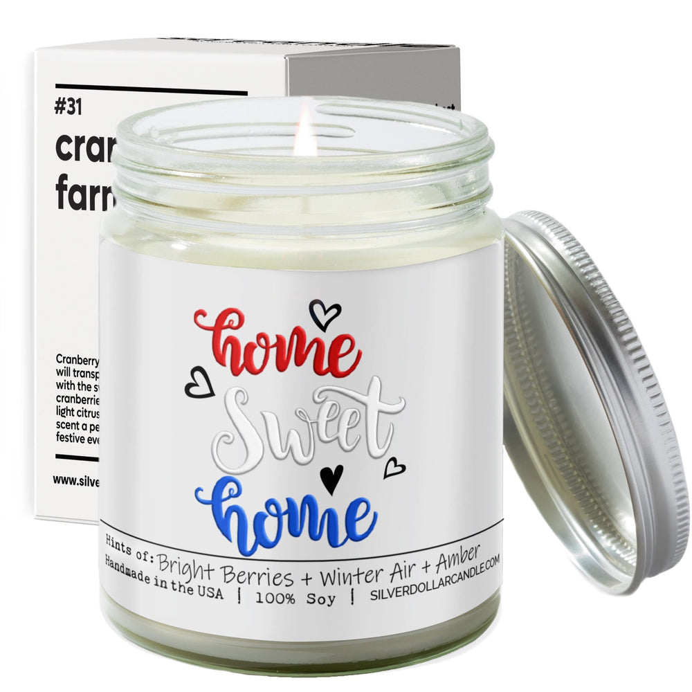 
                  
                    Home Sweet Home Candle - New Home Candle Balsam + Berry Scent, Handmade in USA - 9oz 100% All - Natural Handmade Soy Wax Candle - Silver Dollar Candle Co all natural soy candle
                  
                