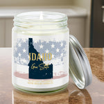 Idaho State Candle - Missing Home and Nostalgia Candle - 9/16oz 100% All - Natural Handmade Soy Wax Candle - Silver Dollar Candle Co all natural soy candle