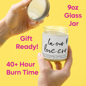 In Our Love Era Candle - Love Candle Collection - Orchard Spice Scented Candle| Apple, Cloves, & Cinnamon - Love/Anniversary/Valentine's Day Candle - 9/16oz 100% All - Natural Handmade Soy Wax Candle - Silver Dollar Candle Co all natural soy candle